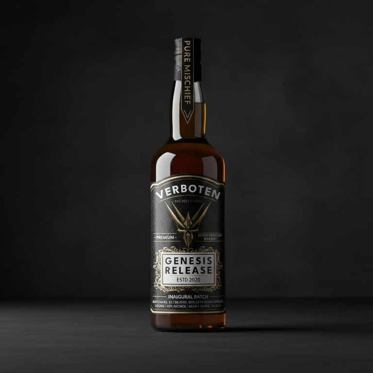 Verboten Premium Brandy bottle